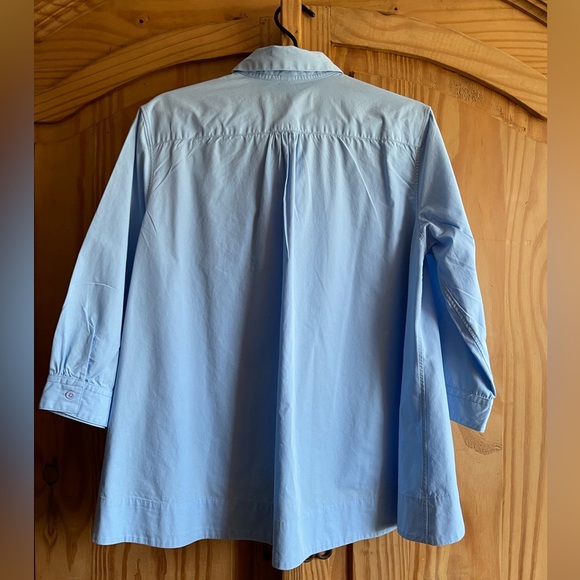 Grammar NYC The Preposition Shirt Sky Blue Size 12 - Picture 3 of 6